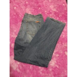 Faconnable Jeans Mens F40 37x32 High Rise Straight Blue Denim France